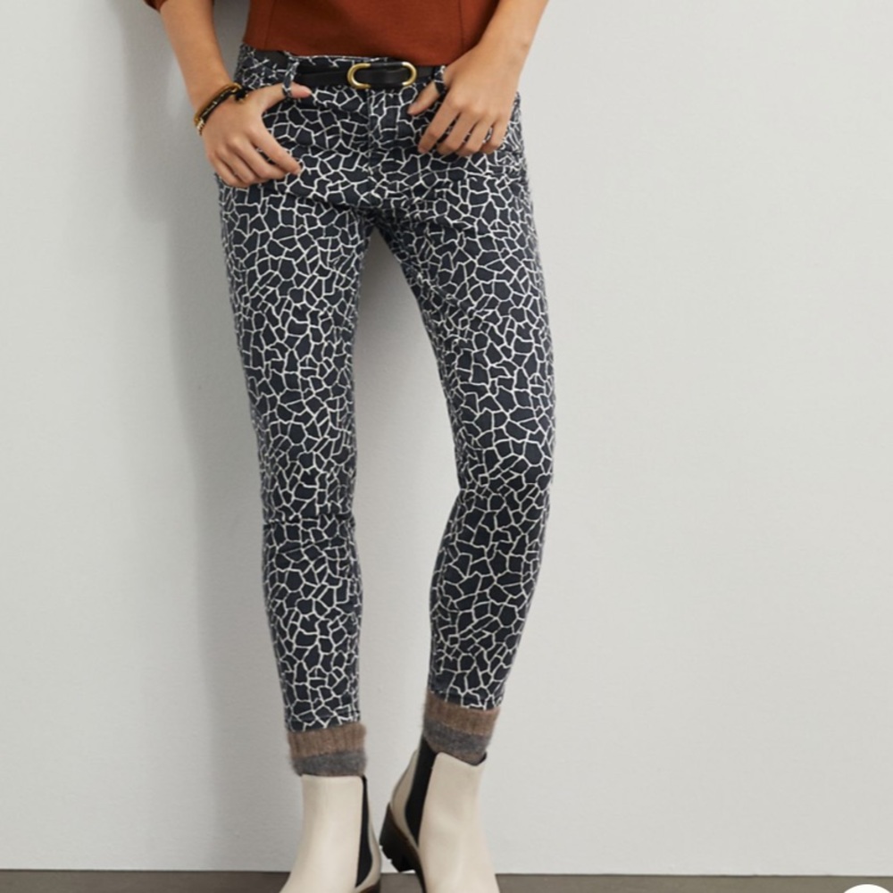 Anthro Sanctuary cropped high rise giraffe jeans size 24